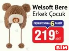 ERKEK ÇOCUK WELSOFT BERE fiyat ve kampanya bilgisi